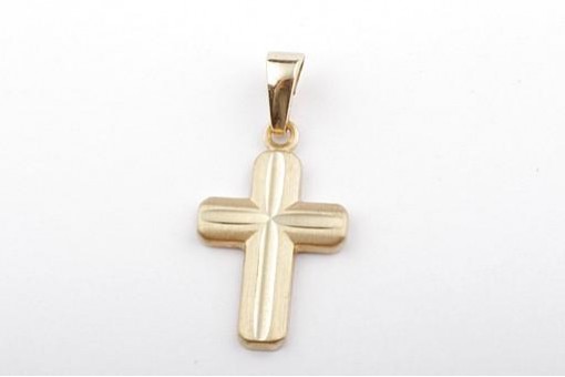 Kreuz Goldkreuz Anhänger in aus 333 er 8 K Gelbgold Länge 2 cm