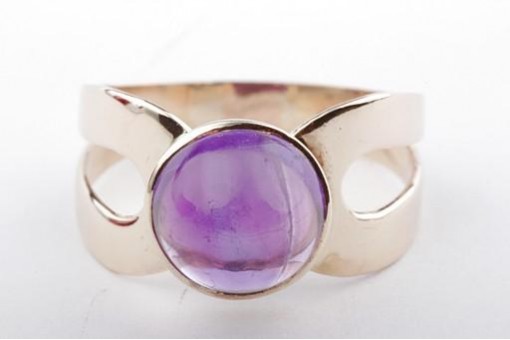 Ring mit Amethyst aus 333 er 8k Gelbgold Ringgröße Gr51 16,2mm Amethystringe