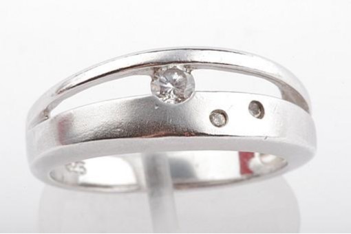 Silberring Ring in 925 er Sterling Silber silver mit Zirkonia Silberringe Gr55