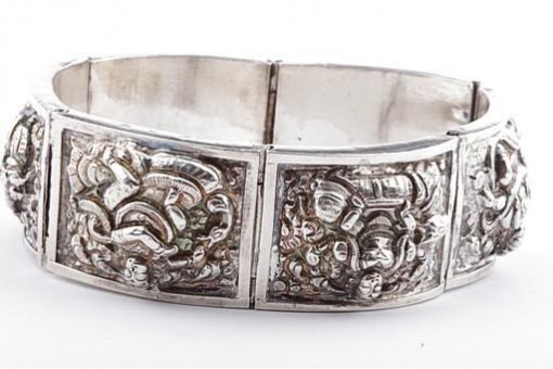 Armreif in 800 Silber antik Jugendstil Armband antike Armreife
