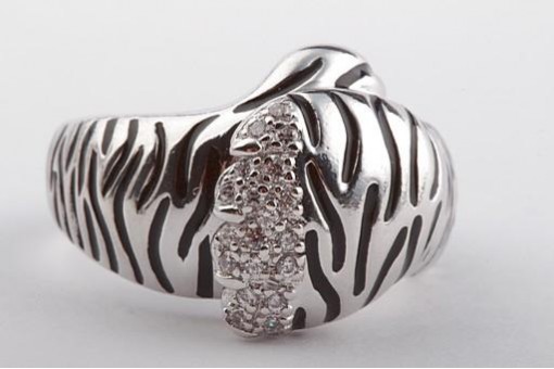 Ring in 925 er Sterling Silber mit Zirkonia Größe 59
