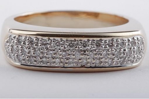 Brillantring 14kt 585 Gelbgold Ring mit Brillanten von Christ Ringgröße Gr57