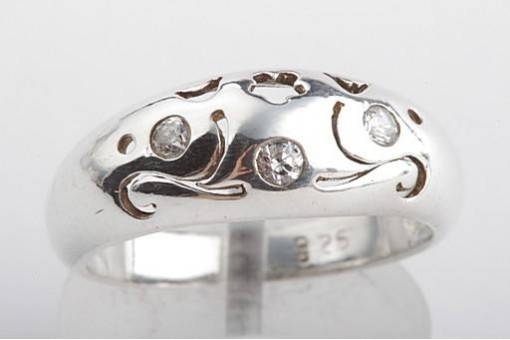  Ring in 925 er Sterling Silber mit Zirkonia Ringgröße 56