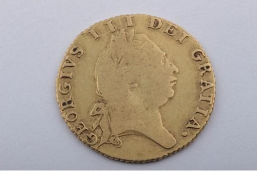 Goldmünze Georgivs III Dei Gratia 1794 shield back gold coin 1/2 guinea