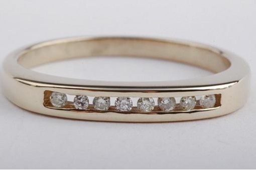 Brillant Diamant Ring 0,12ct 585 Gelbgold 58