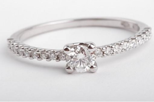 Brillant Diamant Ring 0,34ct Solitär Recarlo E Vvsi 54 17,2mm Verlobung 