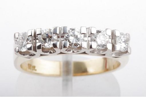 Brillant Diamant Ring 1ct 750 18k Gelbgold Gr58