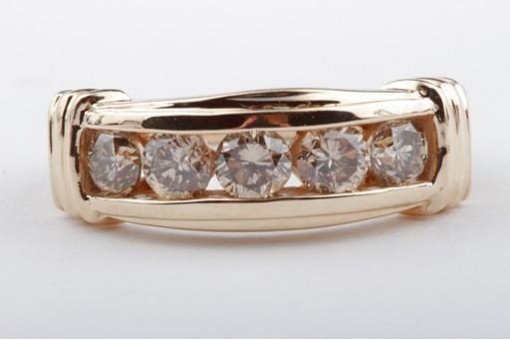 Brillant Diamant Ring 585 er 14 kt. Gelb gold Grösse 53.