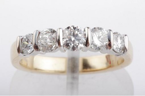 Diamant Ring 1ct 750 Gelbgold Gr 52