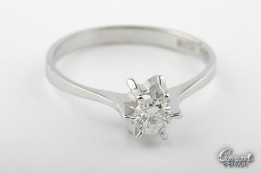 Brillant Diamant Ring 585 er 14kt Weißgold Brilliant Solitär Gold
