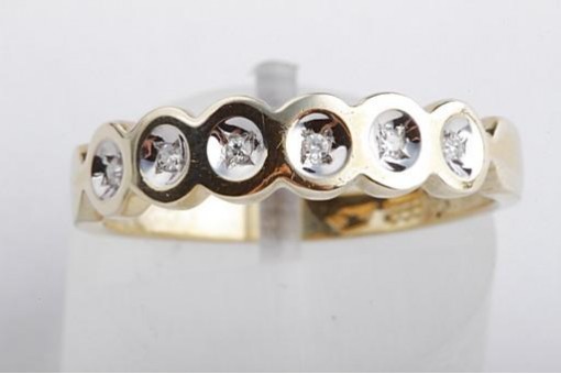Brillant Diamant Ring 56 17,8mm 333 Gelbgold