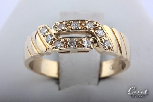 Brillant Diamant Ring 0,20ct Lupenrein Brillanten Gr54