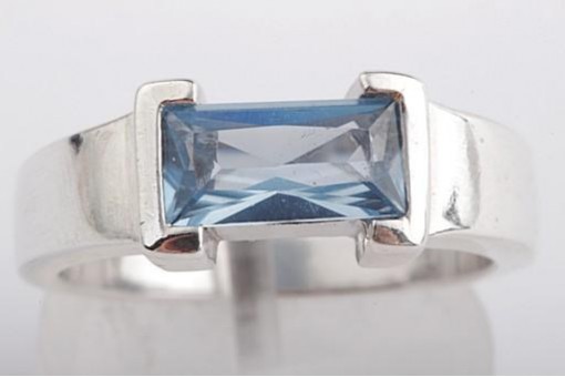 Topas Ring Blautopas 925 Sterling Silber