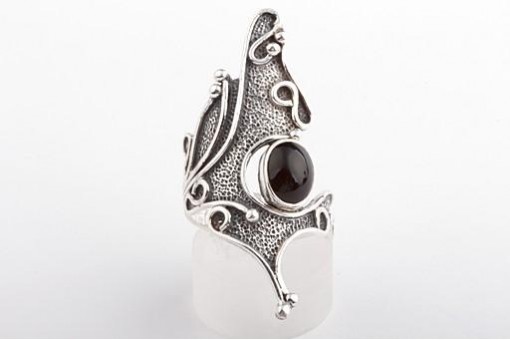 Onyx Ring 925 Sterling Silber