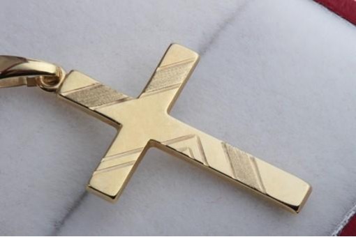 Goldkreuz Anhänger 333 er 8kt Gelb gold Kreuz