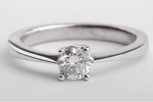 Verlobungsring Brillant Diamant Ring 750 er Weiß gold 18 kt