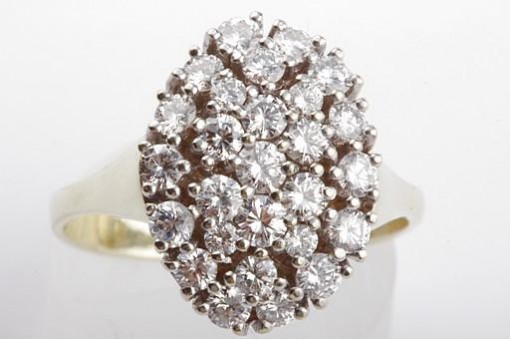 Brillant Diamant Ring 1,5ct Größe Grösse 59 585 Bicolor Gold
