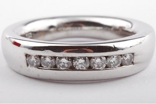 Brillant Diamant Ring 750 18K Weiß Gold Größe 50 Top!