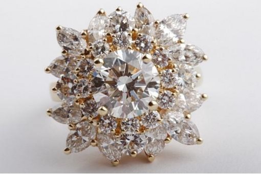 Brillant Diamant Ring 6,26ct 750 18K Gelb Gold DPL Expertise Wert 51500€ Luxus