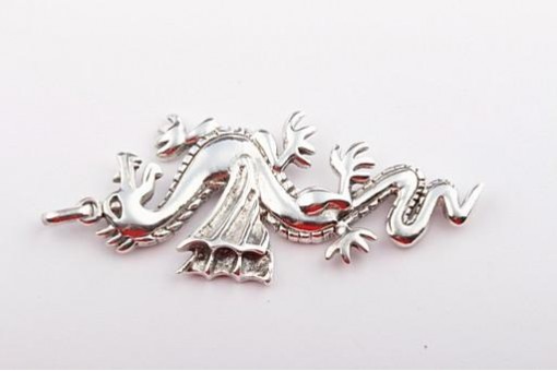 Silber Anhänger Drache 925 Sterling Silber silver Länge 5 cm