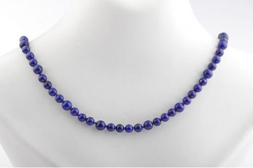 Lapis Lazuli Kette Verschluss vergoldet Länge 21cm