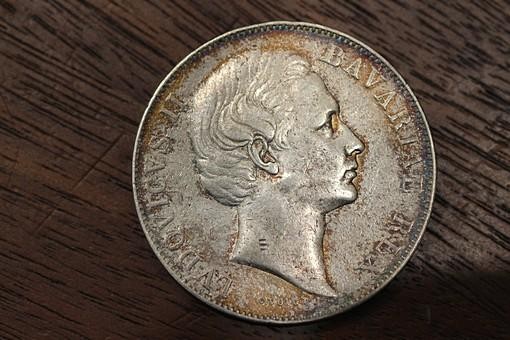 Taler Ludwig II Bayern 1864-1886 J. 105 Patrona Bavariae Silber Münze