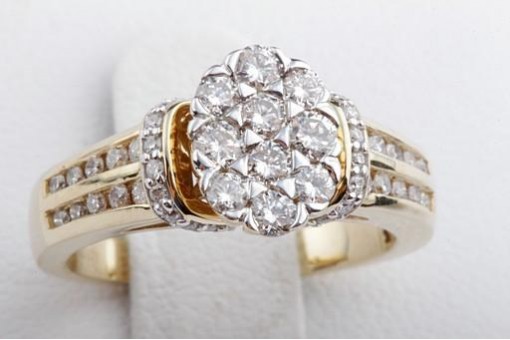 Brillant Diamant Ring 0,70ct 585 14K Gelbgold Gr. 50 Top Zustand!