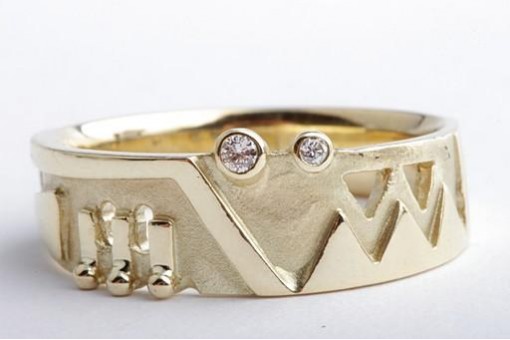 Brillant Diamant Ring 585 14K Gelb Gold Gr. 54