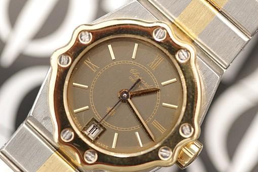 Chopard Lady St. Moritz 8024 Stahl 24 mm Gelbgold 750 Quarz