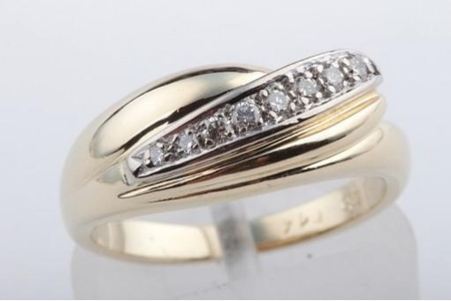 Brillant Diamant Ring 585 14kt Gelb Gold Brillianten Top!