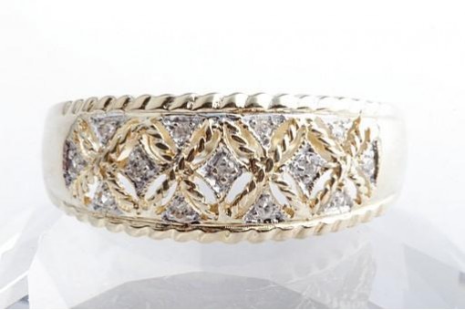 Brillant Diamant Ring 585 14K Gelb Gold Gr. 64