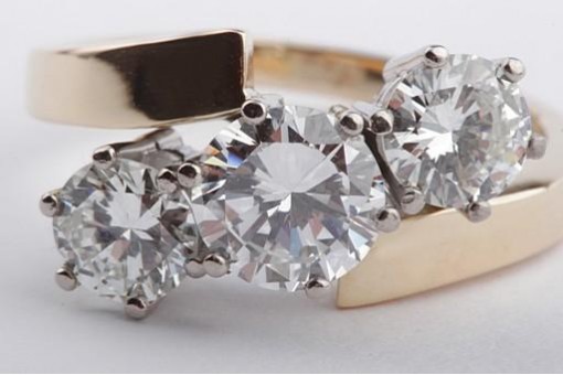 Brillant Diamant Ring 2ct 750 Gelbgold 18k Dreier Wert 23500 DPL Expertise