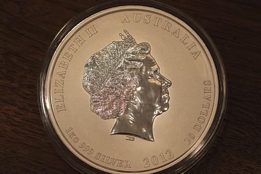 Australien Year of the Dragon 30 Dollar 2012 Perth Elizabeth II. In Kapsel