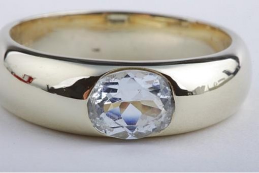 Topasring 585 14k Gelb Gold große Ringgröße 61 19,4 mm Top!