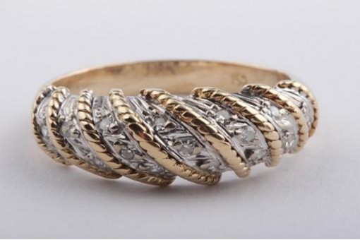 Brillant Diamant Ring 750 Gelbgold Brillianten Gr52