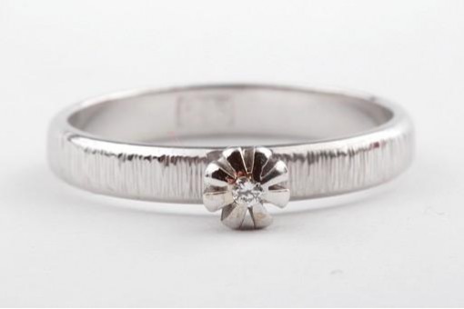 Brillant Diamant Ring 585 er 14k Weiß Gold Top!