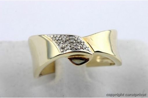 Brillant Diamant Ring 585 er 14kt Gold Ring Brilliant