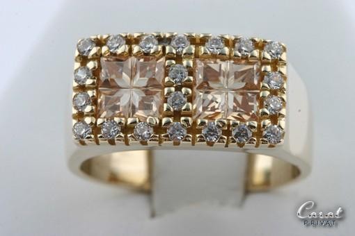 Topas Kristall Ring 14k 585 Gelb Gold Gr 53 Top!