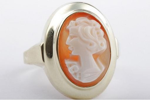 Gemmenring Ring 585 14kt Gelb Gold Grösse 52 16,6 mm Tracht