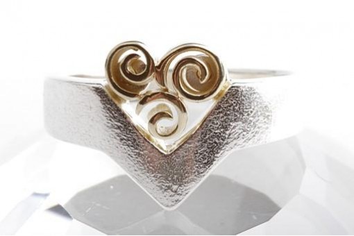 Silberring in aus 925 er Sterling Silber Gr. 59
