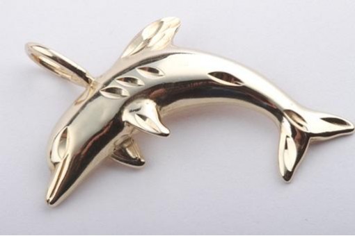 Delphin Anhänger 585 er 14kt Gelbgold Delphine dolphin yellow gold