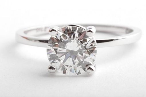 Solitär Brillant Diamant Ring 1,55ct HRD Gutachten 750 18K Weißgold Gr. 53