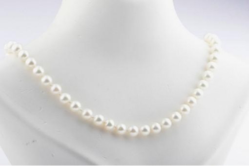 Akoya Perlenkette Verschluss 925 Sterling Silber Länge 44cm Neu!