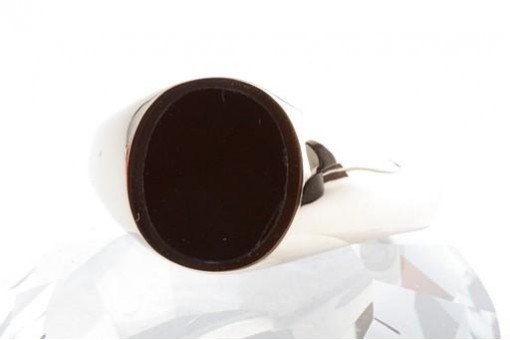 Onyx Herren Ring 585 14K Gelb Gold Gr. 67