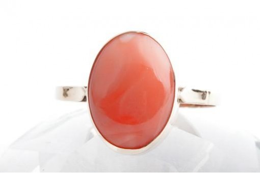 Koralle Ring 585 14K Gelb Gold Gr. 57