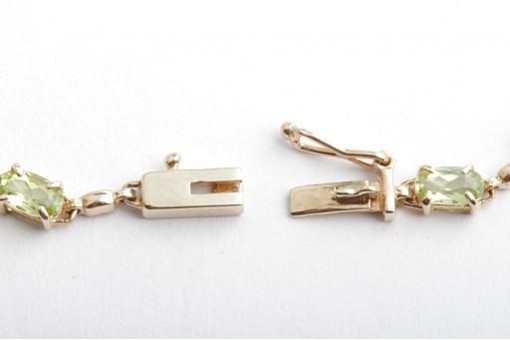 Peridot Armband 333 8K Gelbgold Länge 19cm 