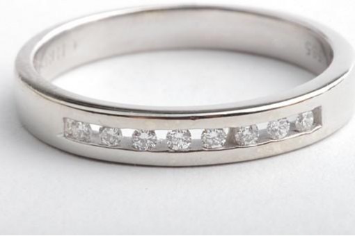Christ Brillant Diamant Ring 585 14K Weiß Gold Gr. 58