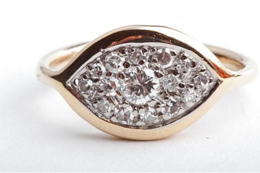 Brillant Diamant Ring 750 18K Gelb Gold Gr. 44
