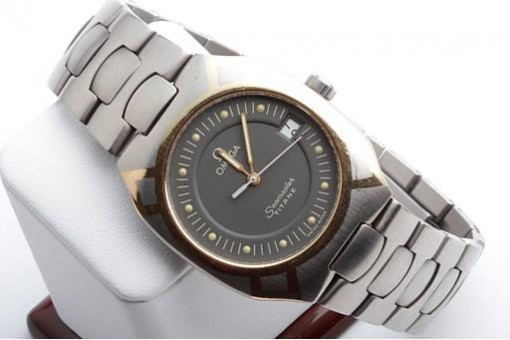 Omega Seamaster Polaris Titane Quartz 18K Gold 120m Damen