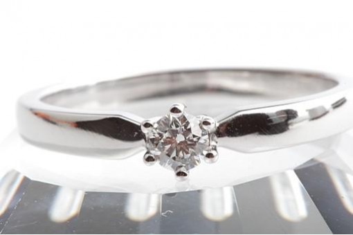 Brillant Diamant Ring 950 Platin Gr. 59 Krappenfassung